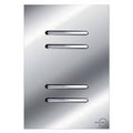 Interruptor 4 Teclas Simples Horizontal Novara Glass Espelhada