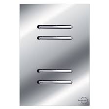Interruptor 4 Teclas Paralelas Horizontal Novara Glass Espelhada