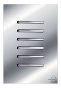 Interruptor 6 Teclas Paralelas Horizontal Novara Glass Espelhada