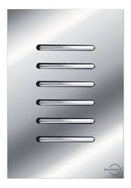 Interruptor 6 Teclas Paralelas Horizontal Novara Glass Espelhada