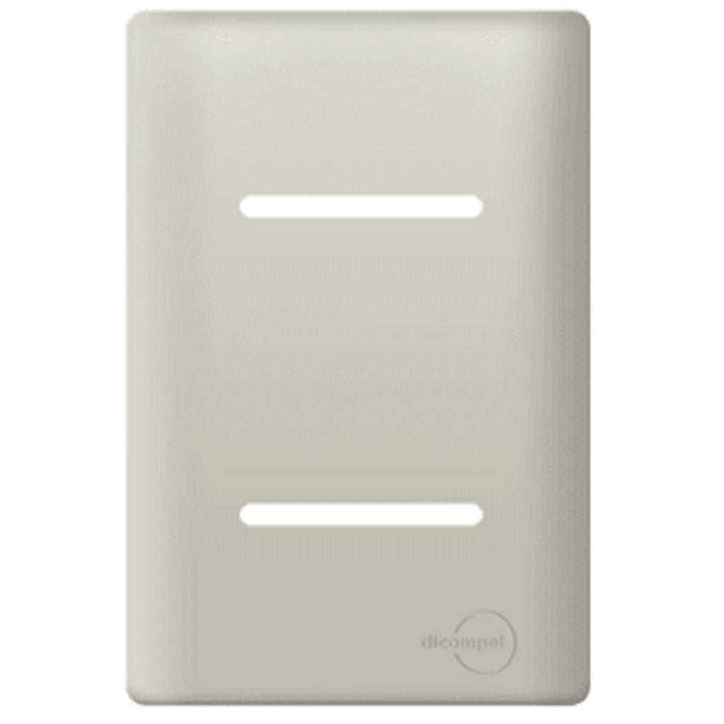 Placa 4x2 P/ 2 Interruptores Champanhe Novara