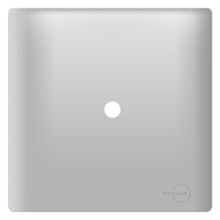 Placa 4x4 com Furo Prata Novara