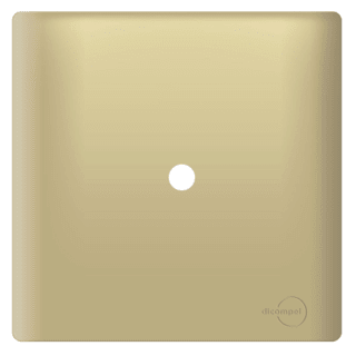 Placa 4x4 Com Furo Novara Dourado