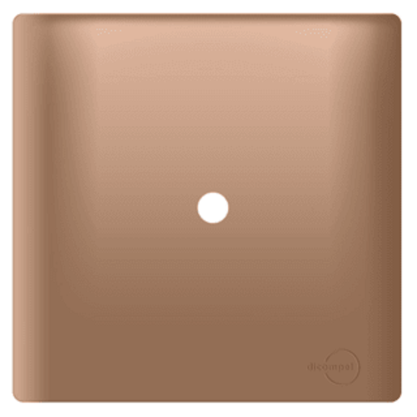 Placa 4x4 com Furo Ouro Rose Novara