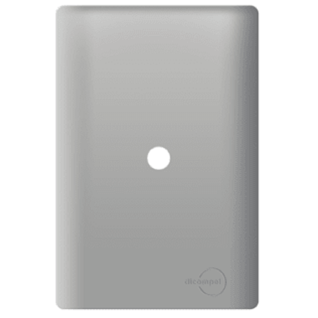 Placa 4x2 com Furo Aço Novara