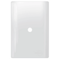 Placa 4x2 com Furo + Suporte - Novara Branco Brilhante
