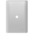 Placa 4x2 com Furo Prata Novara