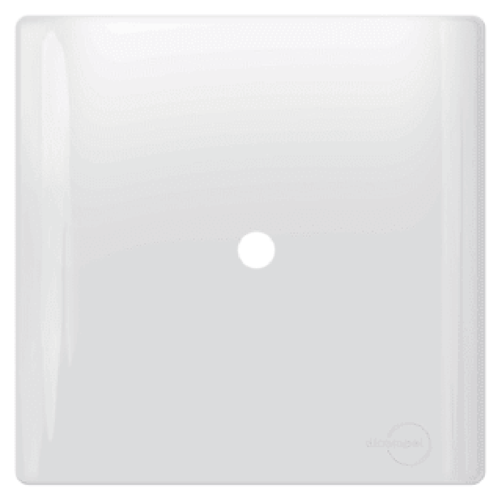 Placa 4x4 com Furo Branca Novara