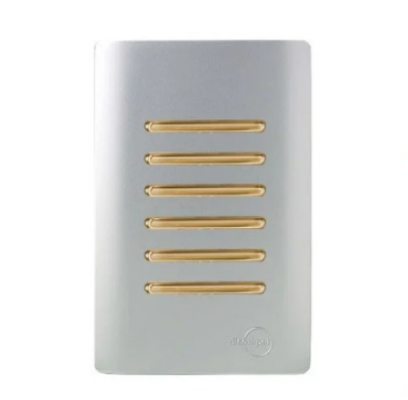 Interruptor 6 Teclas Paralela Prata com Gold Novara