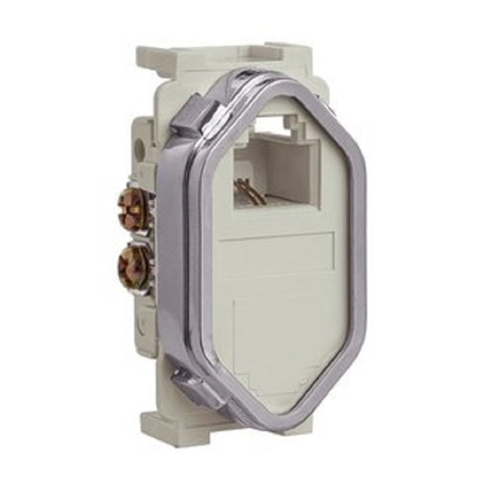 Módulo de RJ11 Champanhe Novara Cromado