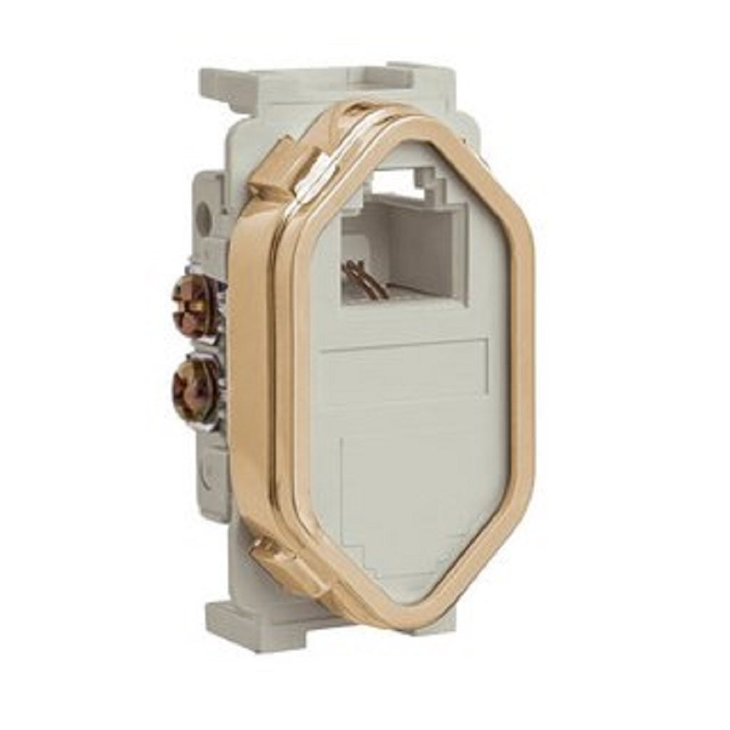 Módulo de RJ11 Champanhe Novara Gold
