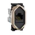 Módulo Tomada RJ 45 - Preto/Grafite Novara Gold