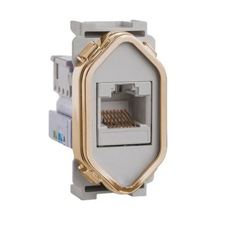 Módulo Rj 45 - Aço Novara Gold