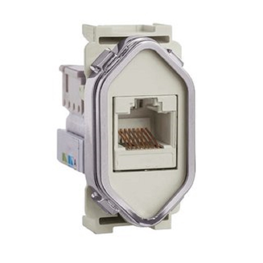 Módulo de RJ45 Champanhe Novara Cromado