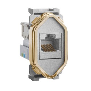 Módulo Rj 45 Prata Novara Gold