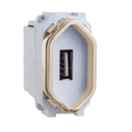 Módulo USB - Branco Novara Gold