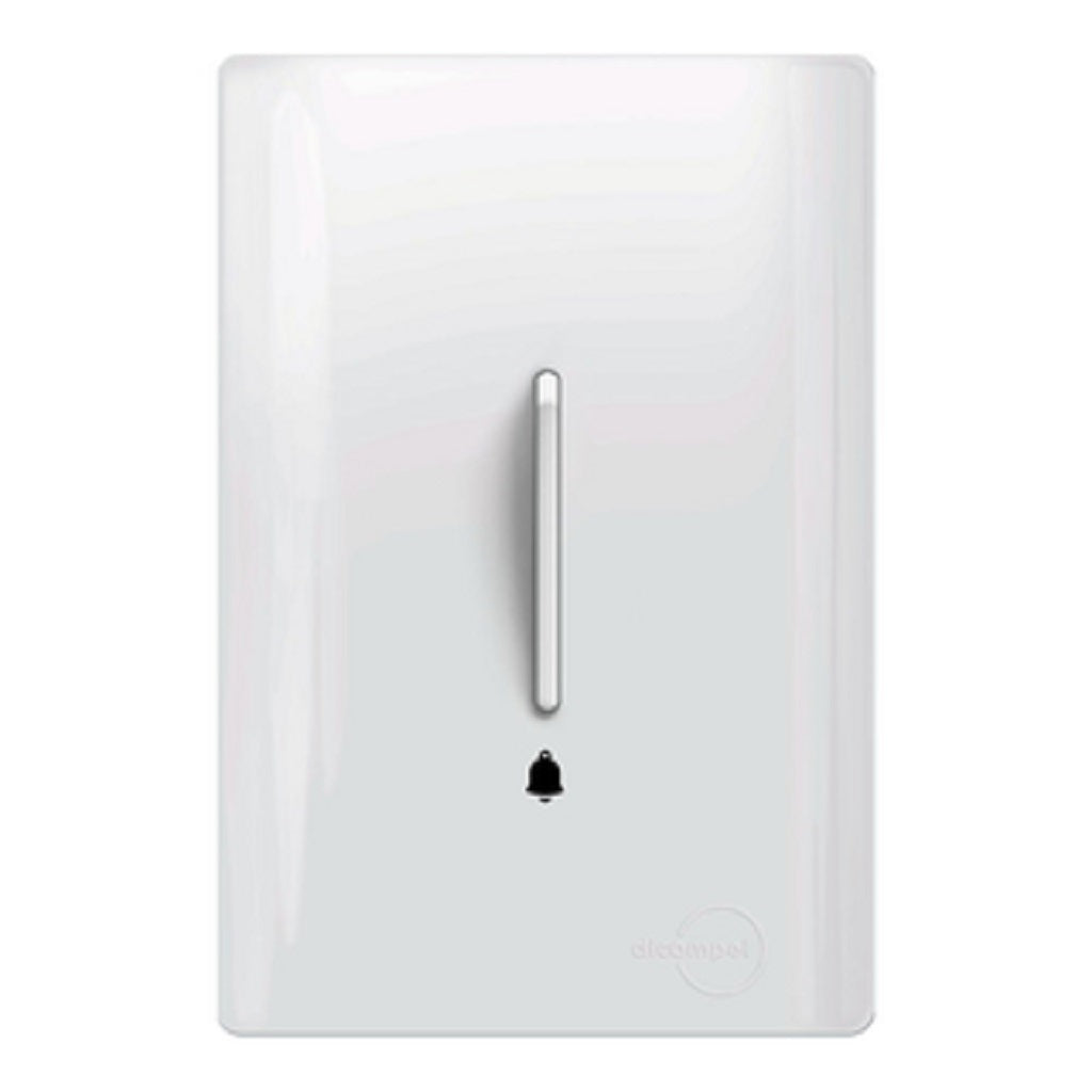 Pulsador para Campainha Vertical Total White
