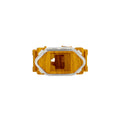 Modulo de Tomada RJ45 Cumaru com Cromado