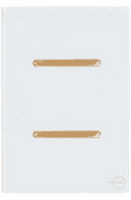 Interruptor 2 Teclas Paralelas Novara Glass Branco com Gold