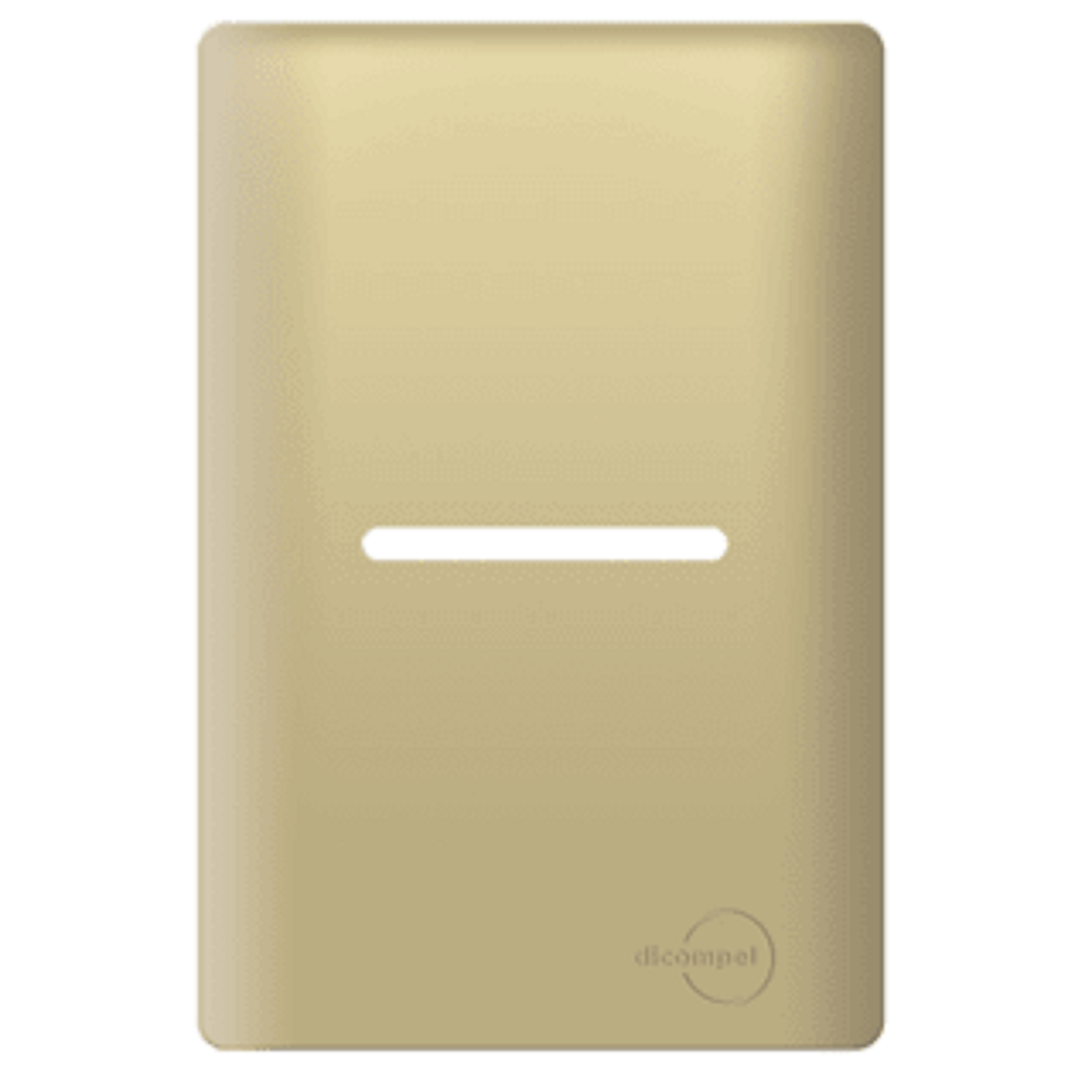 Interruptor Paralelo Horizontal Dourado com Gold