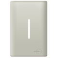 Placa 4x2 para 1 Interruptor Vertical + Suporte - Novara Champanhe