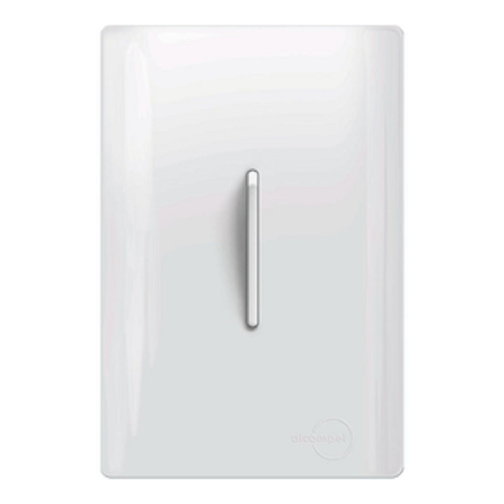 Interruptor 1 Tecla Simples Vertical Total White
