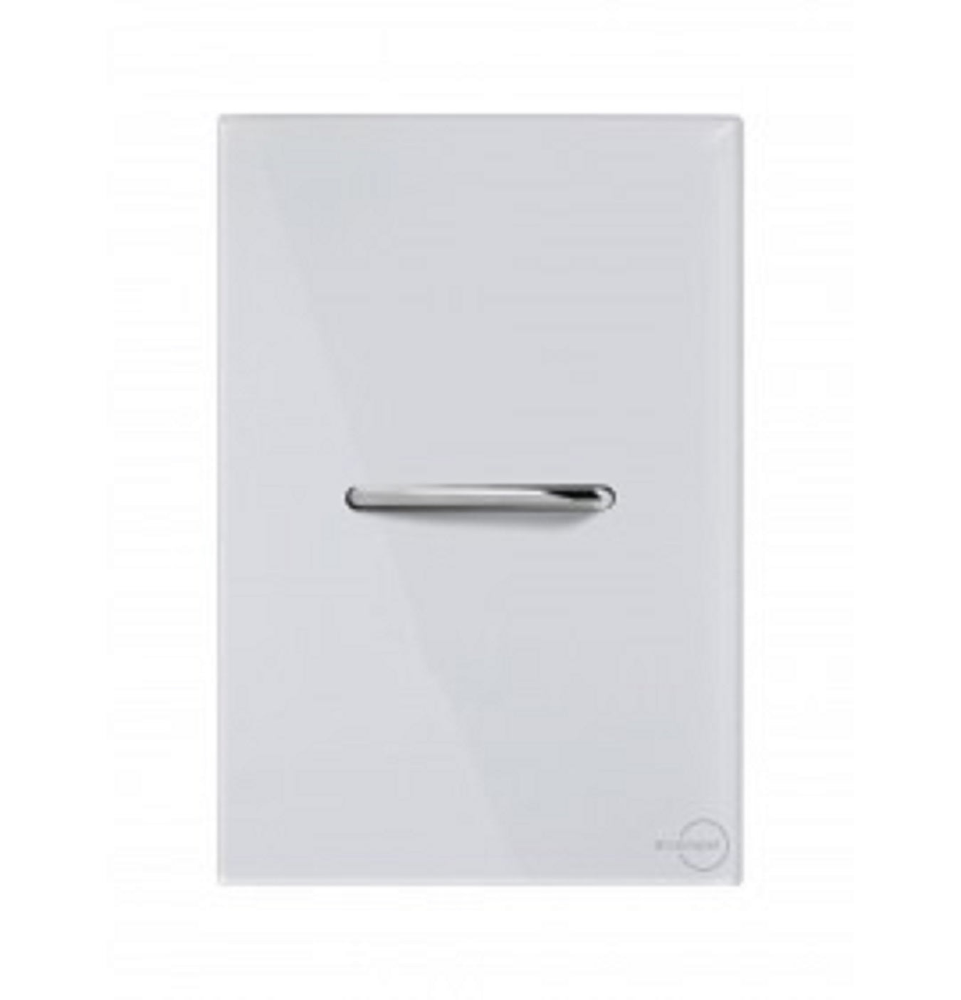 Interruptor 1 Tecla Paralelo Horizontal Novara Branco Glass