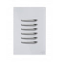 Interruptor 6 Teclas Simples Novara Branco Glass