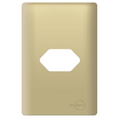 Placa 4x2 P/ 1 Tomada Novara Dourado