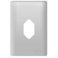 Placa 4x2 p/ 1 Tomada Vertical Prata Novara