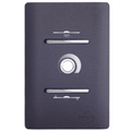 CONTROLE VENTILADOR BIVOLT - 2 TECLAS E DIMER PRETO GRAFITE CROMADO